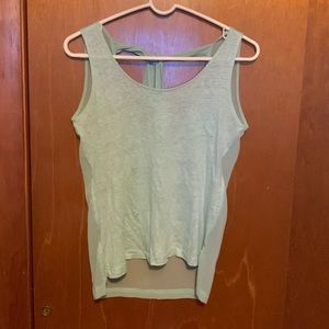 Sparkly blue sheer top